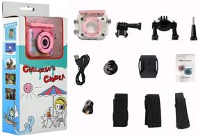 img 1 attached to Hi-Luck Waterproof Children Camera Toys: HD Outdoor Sports Camera Camcorder, Perfect Gift for 3-12 Years Old Boys Girls (Pink)