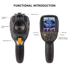 img 1 attached to 📷 HTI-Xintai Infrared Thermal Imaging Camera Model HTI-19 - Enhanced 320 x 240 Resolution, Upgraded 300,000 Pixels, Vibrant 3.2in Color Display Screen, Battery Included. Lightweight and Ergonomic Grip.