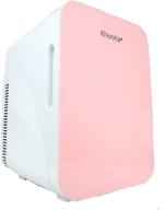 🌸 10 liter pink khoola mini fridge thermoelectric cooler and warmer - compact, portable ac/dc powered system for travel, car, skincare, or medical use логотип