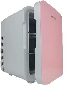 img 1 attached to 🌸 10 Liter Pink KHOOLA Mini Fridge Thermoelectric Cooler and Warmer - Compact, Portable AC/DC Powered System for Travel, Car, Skincare, or Medical Use