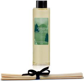 img 4 attached to 🎄 LOVSPA Sparkling Balsam Christmas Tree Reed Diffuser Oil Refill with Reed Sticks – Frasier Fir Scent of Pine, Fir Needles, Birch Wood, and Amber – Infused with Natural Essential Oils – 4 oz