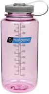 🚰 nalgene tritan 32oz wide mouth bpa-free water bottle, cosmo with gray cap - best price & reviews logo