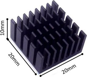img 1 attached to 💨 Efficient Cooling with Easycargo Heatsink 20x20x10mm - Conductive & Compact