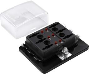 img 3 attached to 🚗 Versatile 6 Way Blade Fuse Box Holder with LED Warning Light for Automotive Car Boat Marine – Complete with Instruction Manual