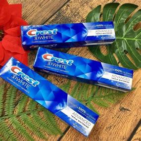 img 1 attached to 🦷 Crest 3D White Advanced Triple Whitening Toothpaste - 5.6 OZ (Pack of 3)