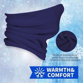 img 3 attached to Vorshape Warm Fleece Gaiters 🧣 - Essential Cold Weather Accessories for Boys