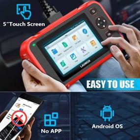 img 1 attached to 🚗 LAUNCH OBD2 Scanner with ABS SRS Engine Transmission Diagnoses and Oil EPB SAS TPMS Throttle Body Reset: Auto VIN Scan Tool for Accurate and Efficient Automotive Diagnostics (English & Spanish Ver)