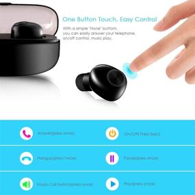 img 1 attached to Bluetooth Wireless Earphones Waterproof Charging