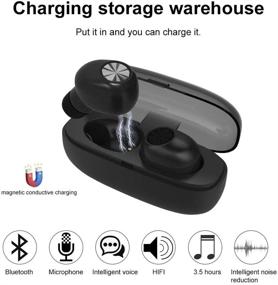 img 3 attached to Bluetooth Wireless Earphones Waterproof Charging