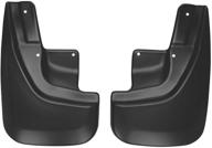 🚘 husky liners custom front mud guards for jeep grand cherokee laredo/limited/overland 2011-2018, trailhawk 2017-2018, black - 58101 logo