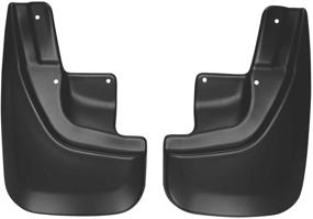 img 4 attached to 🚘 Husky Liners Custom Front Mud Guards for Jeep Grand Cherokee Laredo/Limited/Overland 2011-2018, Trailhawk 2017-2018, Black - 58101