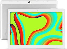 img 4 attached to 📱 Планшет Android 9.0 10,1 дюйма с 4 ГБ ОЗУ+64 ГБ встроенной памяти, двойной камерой, Wi-Fi, Bluetooth, GPS, четырехъядерным процессором, HD-сенсорным экраном 1280x800 - аккумулятор 6000 мАч (белый)