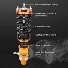 img 3 attached to maXpeedingrods Adjustable Coilovers for Honda Civic 1996-2000 EK2-EK9 & Acura Integra 1990-1993 - Enhanced Suspension with 24 Click Rebound Force Setting