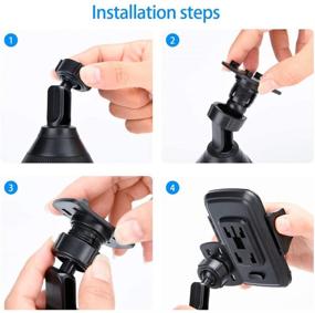 img 2 attached to Universal Upgraded Adjustable Gooseneck Car Cup Holder Phone Mount for Cell Phone iPhone 12/11 Pro Max/11/X/Xs/Xs Max/8/8Plus, Samsung, LG, Sony