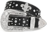 💎 sparkle in style: rhinestone-studded jasgood western leather women's accessories logo