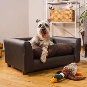 img 1 attached to Plush Comfort for your Beloved Pet: Keet Fluffy Deluxe Pet Bed Sofa