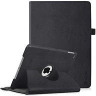 📱 fintie case for ipad 9.7 2018 2017 / ipad air 2 / ipad air - 360° rotating stand protective cover with auto sleep-wake for 9.7 inch ipad (6th gen, 5th gen) / ipad air - classic black logo