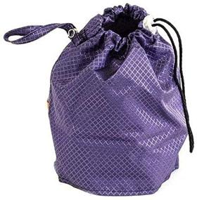 img 1 attached to 💜 Amethyst Purple Jewel Medium GoKnit Pouch: Organize Your Projects with Style and Convenience!