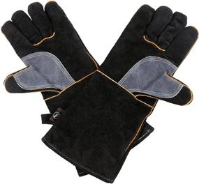 img 3 attached to 🧤 KIM YUAN Resistant Stitching Gloves: Superior Quality in Black Grey