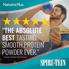 img 3 attached to Natures Simply Natural SPIRU-TEIN Shake - Unsweetened Chocolate - 0.82 lb 🌱 Protein Powder: Meal Replacement | Natural Energy | Diabetic-Friendly | Vegetarian - 16 Servings