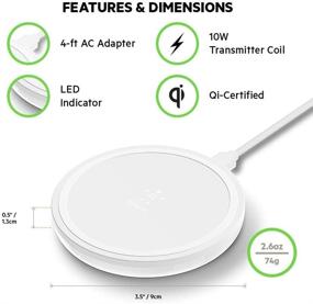 img 2 attached to 🔌 Belkin Wireless Charger 10W – Boost Up Wireless Charging Pad for iPhone 11, Samsung Galaxy S10 and More