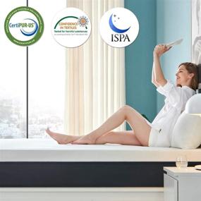 img 2 attached to 🛏️ Molblly 10 Inch Full Size Cooling-Gel Memory Foam Mattress: Superior Support and Pressure Relief with Breathable Fabric Cover - Medium Firm