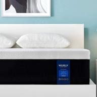 🛏️ molblly 10 inch full size cooling-gel memory foam mattress: superior support and pressure relief with breathable fabric cover - medium firm логотип