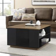 walker edison modern ottoman storage furniture logo