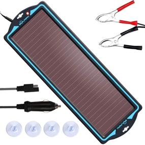 img 4 attached to 🌞 SOLPERK 12V Solar Panel: Efficient Trickle Charger and Battery Maintainer for Automotive, Motorcycle, Boat, ATV, RV, and More (1.8W Amorphous)