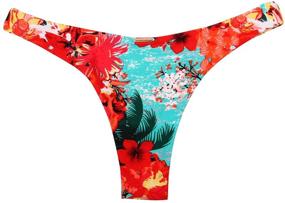 img 1 attached to 👙 Flaunt Your Curves with RELLECIGA Women's Cheeky Brazilian Cut Bikini Bottom