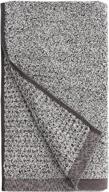 🔹 quick-dry hand towel set, grey, 4 count, everplush diamond jacquard, 16 x 30 inches logo