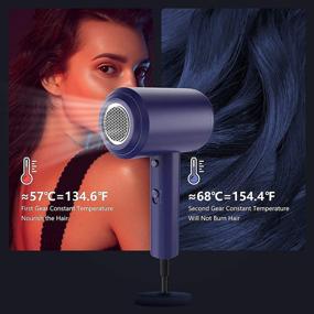 img 3 attached to 💇 1800W Профессиональный фен с диффузором, POWERAXIS ионизирующий фен с расчёской для кудрявых волос, фен высокого качества для путешествий для мужчин, женщин или домашнего использования.