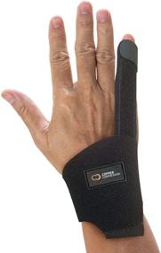 img 3 attached to 👍 Copper Compression Finger Splint: Medical Grade Aluminum Brace Support for Broken Fingers, Arthritis, Trigger Finger & More – Adjustable Knuckle Immobilizer