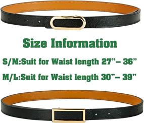 img 3 attached to Belts Women Leather Waist Skinny