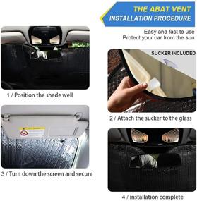 img 1 attached to 🦝 Ultimate Protection: Raccoon Driving Car Windshield Sun Shade - Reflective UV Ray Protector & Foldable Car Shield for Trucks, SUVs & Cars