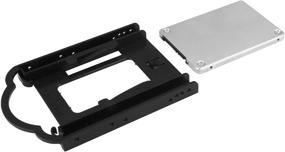 img 1 attached to 🔧 Кронштейн StarTech.com для установки жесткого диска/SSD 2,5 дюйма в отсек 3,5 дюйма - установка без использования инструментов - адаптер для SSD и HDD 2,5 дюйма (BRACKET125PT), черный