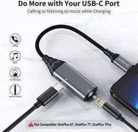 img 3 attached to 🎧 USB C to 3.5mm Audio Adapter: Sniokco 2-in-1 Headphone Adapter with Fast PD 30W Charging - Compatible with Samsung S21 S20, Note 20, Google Pixel 5/4/3XL