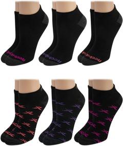 img 4 attached to Reebok Women's Lightweight Low 🧦 Cut Athletic Socks - 6 Pack