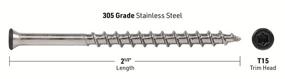 img 2 attached to 🔩 Enhance Your Decking with DeckWise Stainless Trim Head Screws: Durable Deck Fastening Solution