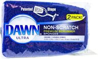 🧽 dawn non scratch sponges 2 pk: gentle yet effective cleaning solution for all surfaces logo