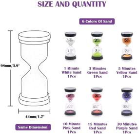 img 3 attached to Swpeet Hourglass Sandglass Assortment Including