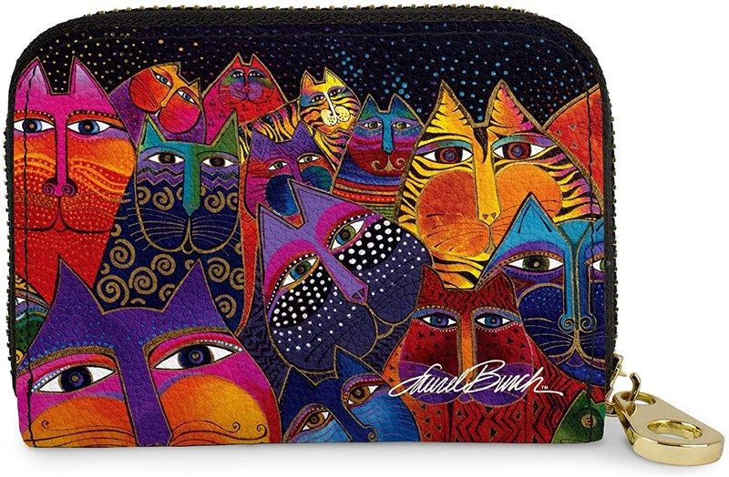 rfid secure armored zipper wallet women's handbags & wallets 로고