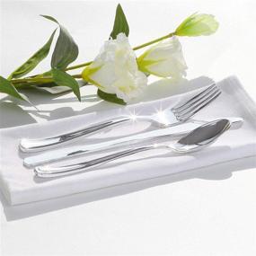 img 2 attached to Disposable Silverware Flatware Utensils Catering Household Supplies