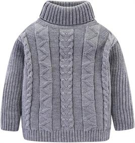 img 4 attached to 👕 LittleSpring Kids Pullover Sweaters, Knitted Long Sleeve Warm Tops for Boys and Girls