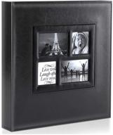 📷 ywlake photo album 4x6: extra large capacity family wedding picture albums with 500 pockets- holds 500 horizontal and vertical photos, color: black logo