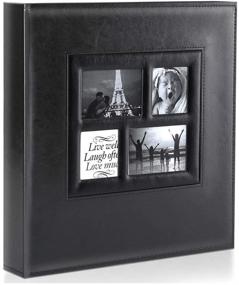 img 4 attached to 📷 Ywlake Photo Album 4x6: Extra Large Capacity Family Wedding Picture Albums with 500 Pockets- Holds 500 Horizontal and Vertical Photos, Color: Black