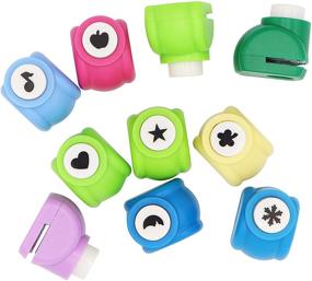 img 3 attached to ✂️ 10-Piece Punch Craft Set | Hole Punch Shapes for Scrapbooking | Crafting Supplies for Paper Shapes