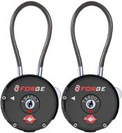 forge approved accessories combination body cable travel accessories for luggage locks logo
