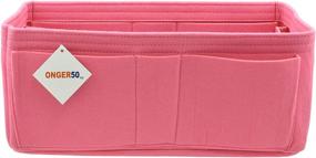 img 1 attached to 👜 Felt Organizer Insert for Purse, Handbag, and Tote - Multi Pocket Storage Liner & Shaper