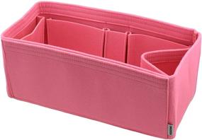 img 4 attached to 👜 Felt Organizer Insert for Purse, Handbag, and Tote - Multi Pocket Storage Liner & Shaper